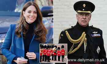 Grenadier Guards want the Duchess of Cambridge as their new colonel to replace Prince Andrew 