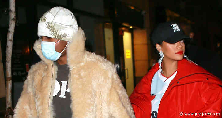 Rihanna & Boyfriend A$AP Rocky Keep Close on Date Night in NYC