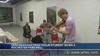 Farewell for Ukrainian Eastman student with expiring visa