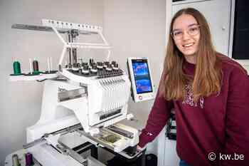Justine uit Izegem borduurt op kledij met nieuw merk Pantr - KW.be - KW.be