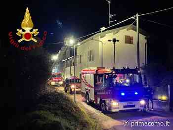 Incidente a Erba e tetto in fiamme a Cantù SIRENE DI NOTTE - Prima Como