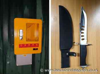 Zombie knife seized, defib stolen and drink drivers apprehended during busy weekend for police