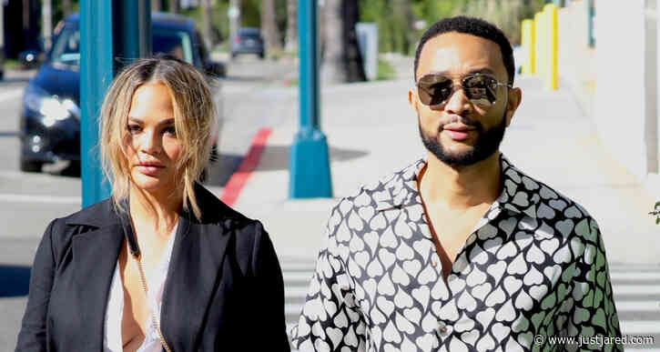 Chrissy Teigen & John Legend Step Out on Lunch Date After Adopting New Puppy!