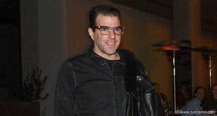 Zachary Quinto Grabs Dinner with A Friend in Los Angeles