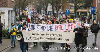 Protestmärsche und Gegendemo in Aachen: 1300 demonstrieren gegen die Impfpflicht