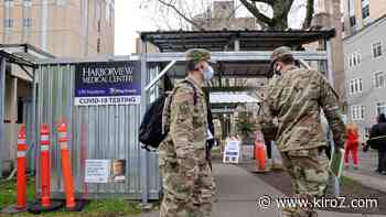 National Guard arrives to Harborview Medical Center to help with COVID testing - KIRO Seattle