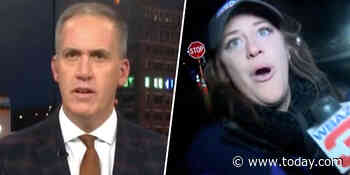 Reporter hit by car in the middle of live shot — and keeps reporting