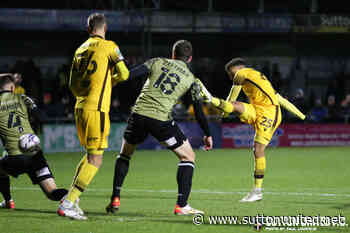 Match report for Sutton United 2 Colchester United 1 - News - Sutton United