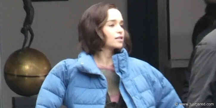 Emilia Clarke Arrives on Set to Film Marvel Series 'Secret Invasion'