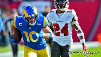 Cooper Kupp, Matthew Stafford connect on long touchdown pass as Rams build lead