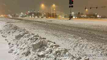 More than four inches of snow hits Virginia Beach Town Center