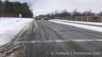 Crews share snow updates on roads, power outages across Hampton Roads