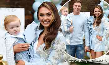 Charlotte Dawson looks sensational in a thigh-skimming embellished blazer at her sons 1st birthday - Daily Mail