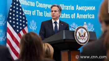 US secretary of state says 'a single additional Russian force' entering Ukraine would trigger a US response