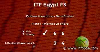 Hsu y Huang estarán en la final del torneo de El Cairo - infobae