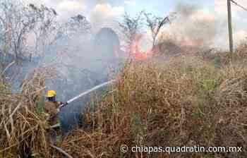 Controla PC 2 incendios en el Libramiento Sur de Tapachula - Quadratín Chiapas