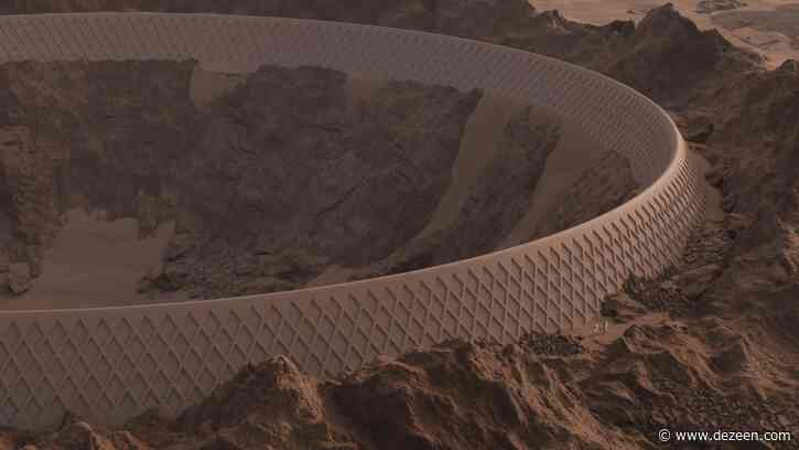 Makhno Studio designs conceptual settlement within Martian crater