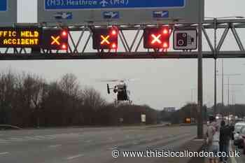 Police officer seriously injured after M25 motorcycle crash