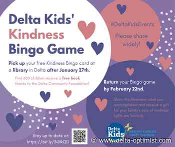 DeltaKids’ ‘Kindness Bingo’ sheet promotes connecting (safely) during difficult times - Delta-Optimist