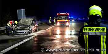 PKW-Brand: Feuerwehr Marl rückt zur A43 aus - Recklinghäuser Zeitung