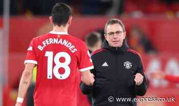 Man Utd star's 'time is done' at Old Trafford as Ralf Rangnick sent Bruno Fernandes idea - Express