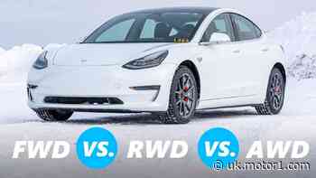 UK: Watch Tesla Model 3 in snow: FWD vs RWD vs AWD comparison