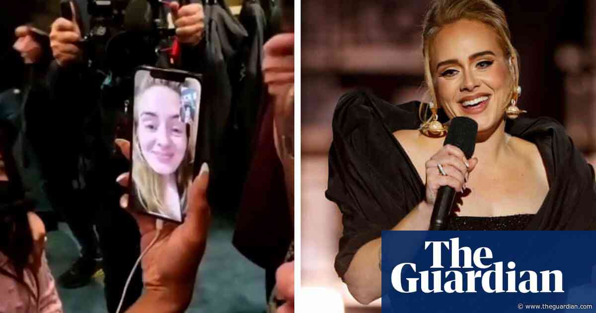 Tearful Adele speaks with fans on FaceTime after cancelling Las Vegas shows – video - The Guardian