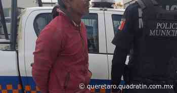 Detiene policía de San Juan del Rio a masculino por robo de cable - Quadratín Querétaro