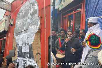 Mural paying tribute to victims of New Cross fire unveiled