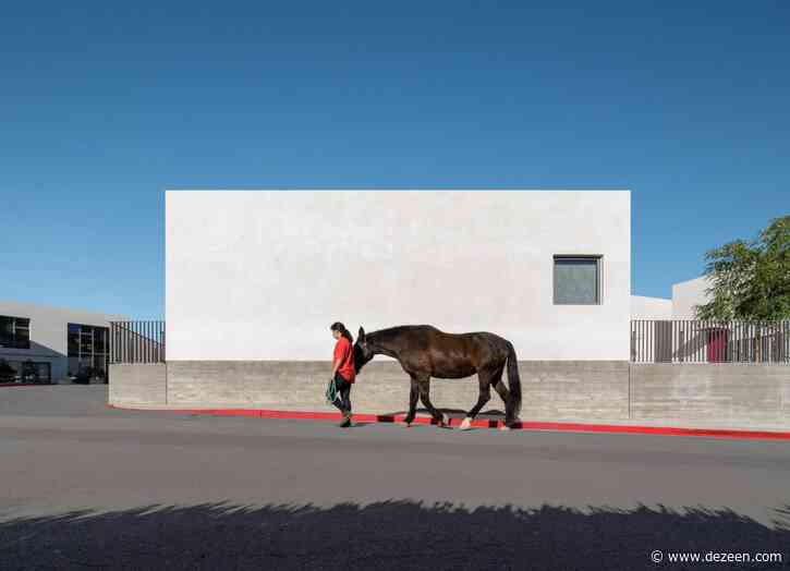 Frederick Fisher creates stucco buildings for California school hit by wildfire