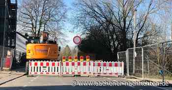 Baustelle in Aachen: Eilendorfer Straße wegen Bauarbeiten voll gesperrt