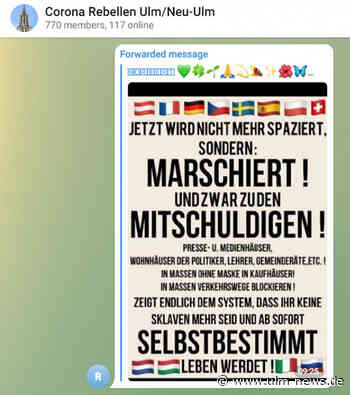 "Jetzt wird marschiert!" Neuer Aufruf der "Corona Rebellen Ulm/Neu-Ulm