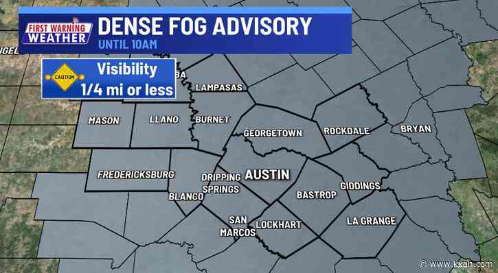 Dense morning fog slow to clear