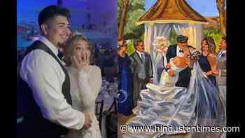 Couples react to paintings of their weddings, painter shares happy video. Watch - Hindustan Times