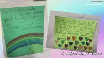 An Apple Valley elementary school's students and staff surprise principal with a rainbow of appreciation
