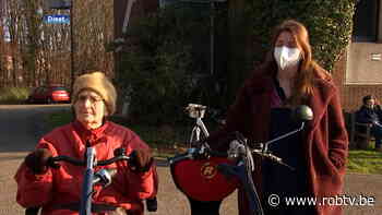 Op de duofiets met 100-jarige Jeanne uit Diest - ROB-tv