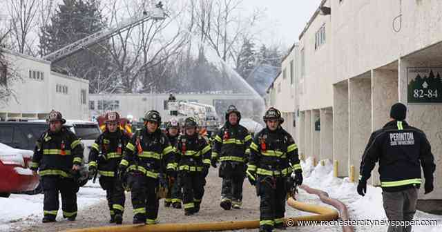 Fire tears through Pines of Perinton, displaces scores of residents