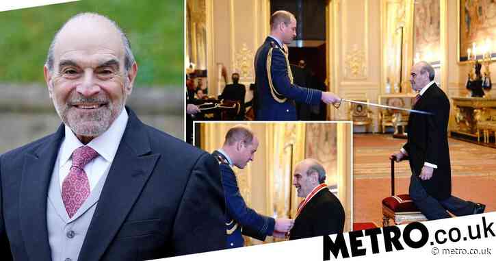 Sir David Suchet finally knighted after missing first ceremony due to catching Covid