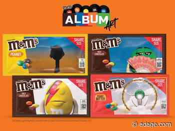 M&Ms recreates album covers in first campaign since redesign frenzy