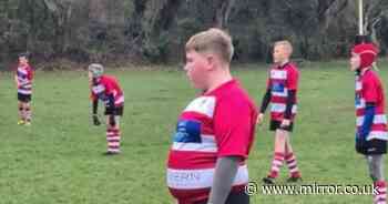 Rugby stars spring to teenager's defence after he is trolled for his weight