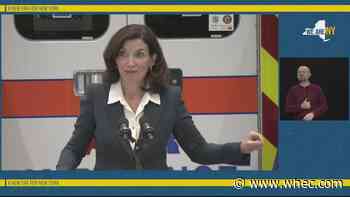 Hochul gives first COVID update since judge ruled mask mandate unconstitutional