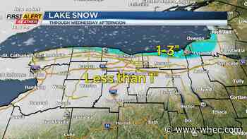 First Alert Weather: Snow for some, but cold for all tonight &amp; Wednesday