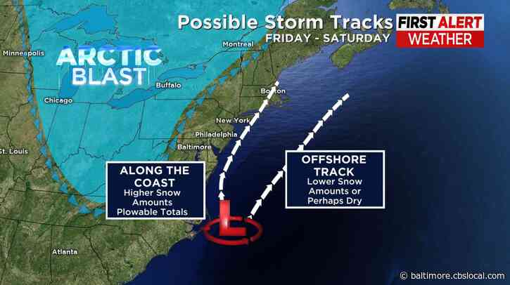Maryland Weather: Potential Nor’Easter, Bomb Cyclone Could Bring Snow This Weekend