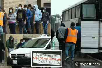 Video shows adult male migrants released for transport across US: report - New York Post
