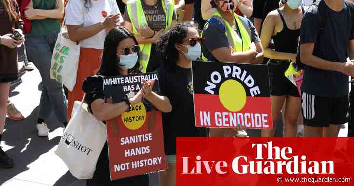 Australia news live update: nation records at least 74 Covid deaths; Invasion Day rallies begin; lockdown call for NT remote communities