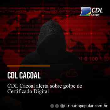 CDL Cacoal alerta sobre golpe do certificado digital - Tribuna Popular