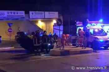 Incidente tra due auto alla rotonda di via Pozzo Piano, un'auto ribaltata - TraniViva
