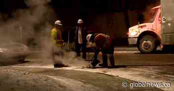 Quick overnight thaw leads to water main breaks in a dozen Calgary communities Thursday - Global News