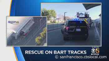 Man In Fistfight Falls Onto BART Tracks At San Bruno Station - CBS San Francisco
