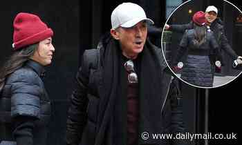 Katya Jones runs into Bruno Tonioli's arms as the Strictly stars bump into each other - Daily Mail